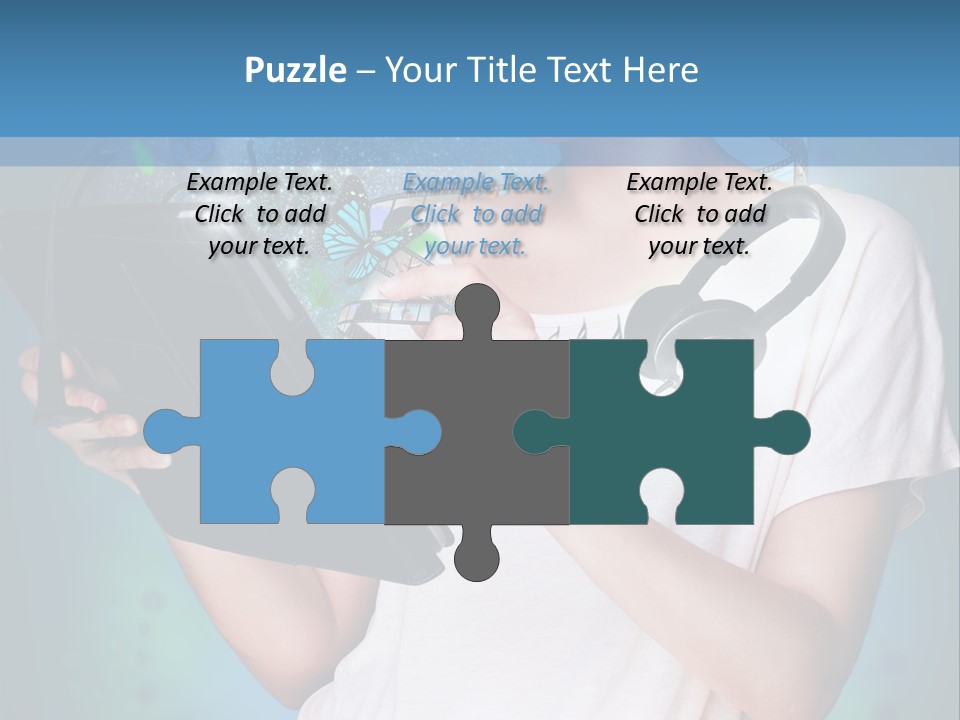 Music Advertisement Woman PowerPoint Template