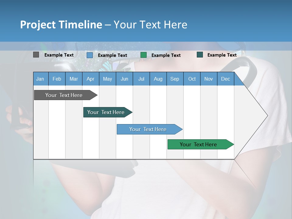 Music Advertisement Woman PowerPoint Template