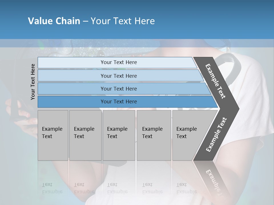 Music Advertisement Woman PowerPoint Template