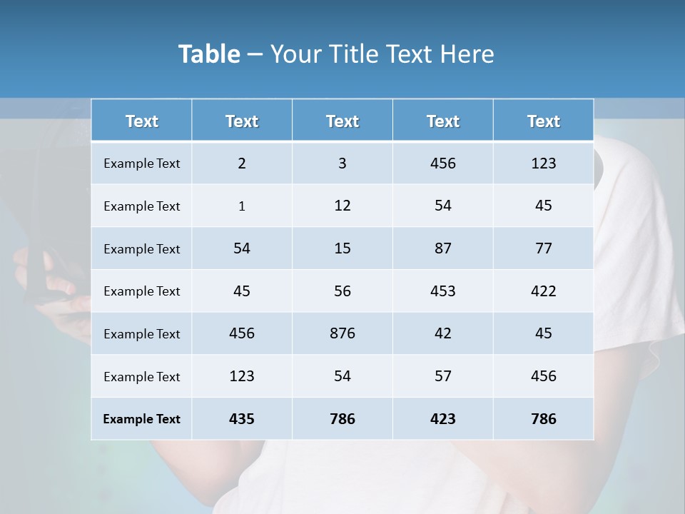 Music Advertisement Woman PowerPoint Template