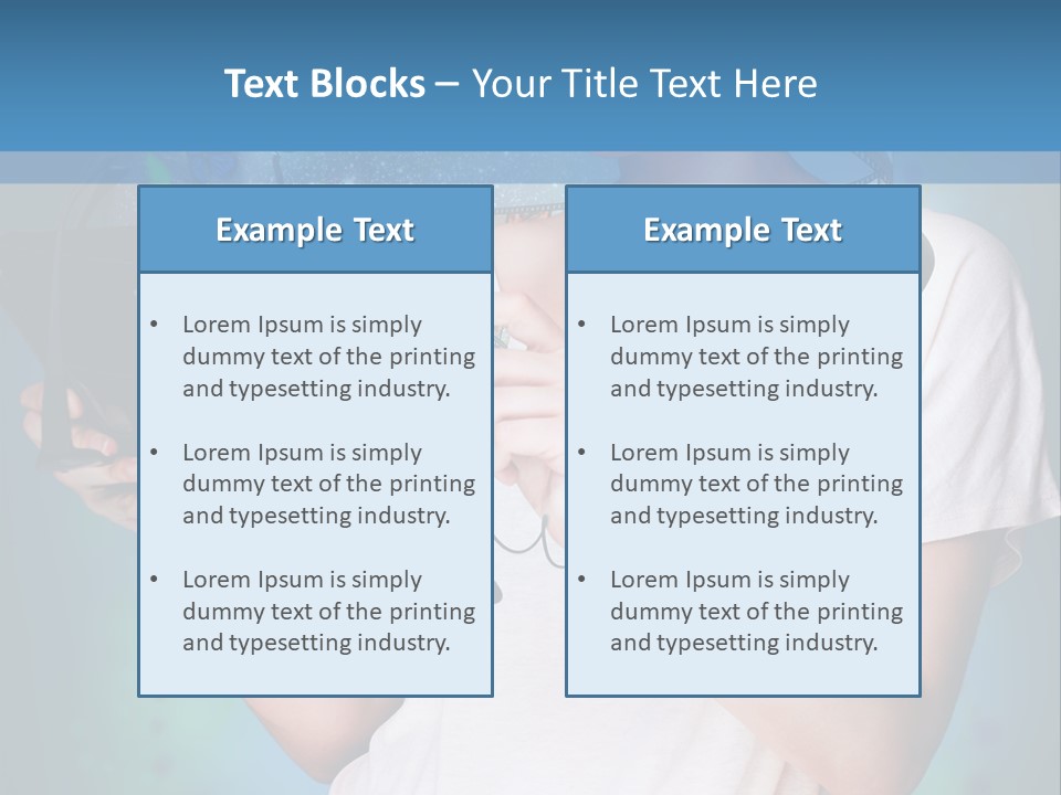 Music Advertisement Woman PowerPoint Template