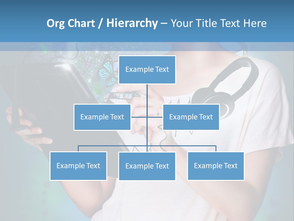 Music Advertisement Woman PowerPoint Template