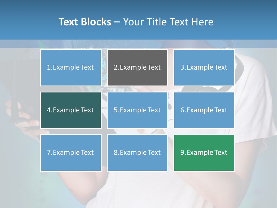 Music Advertisement Woman PowerPoint Template