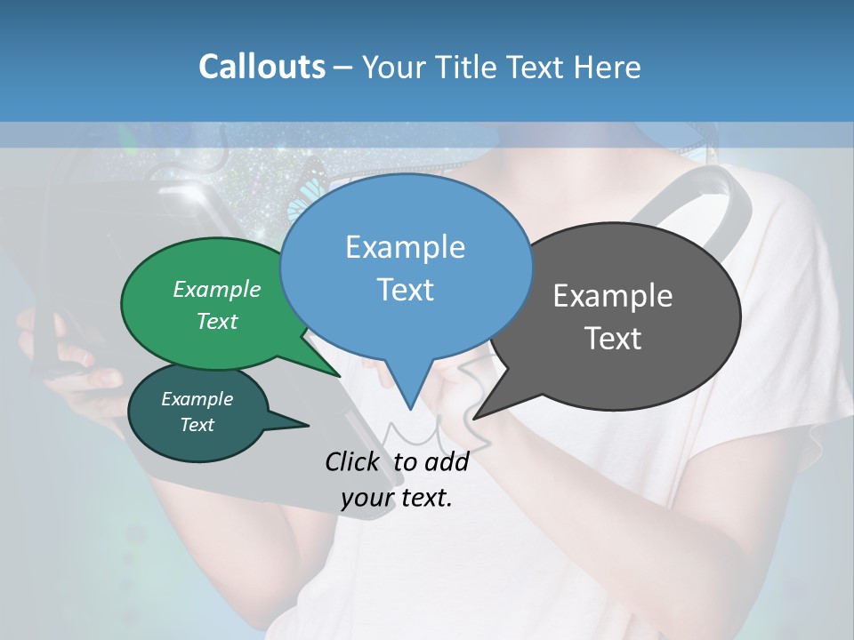Music Advertisement Woman PowerPoint Template