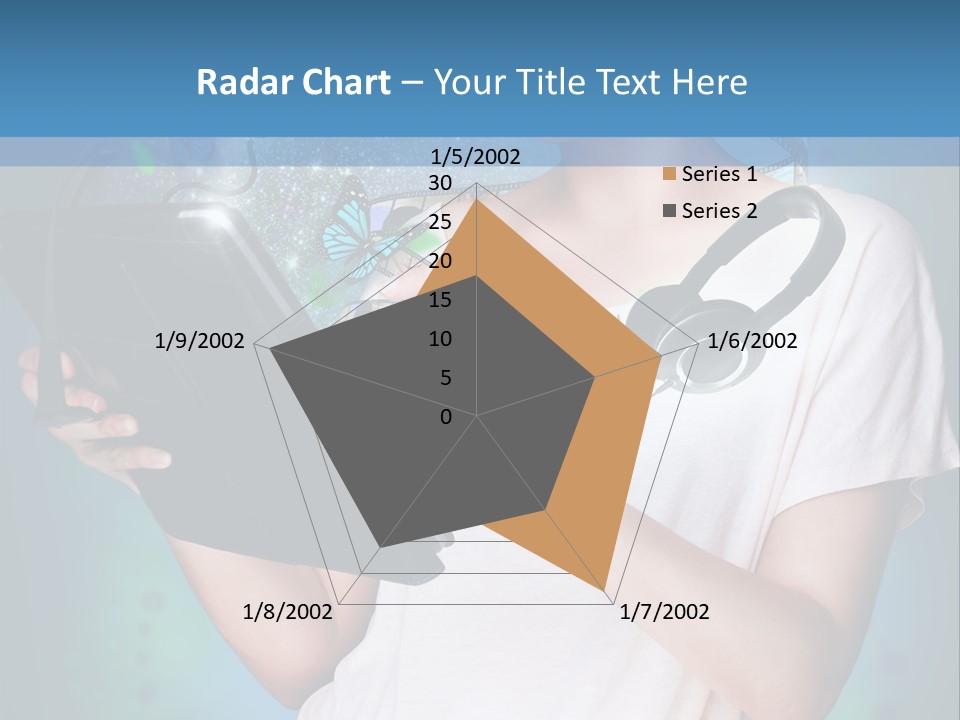 Music Advertisement Woman PowerPoint Template