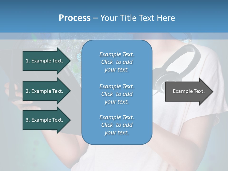 Music Advertisement Woman PowerPoint Template