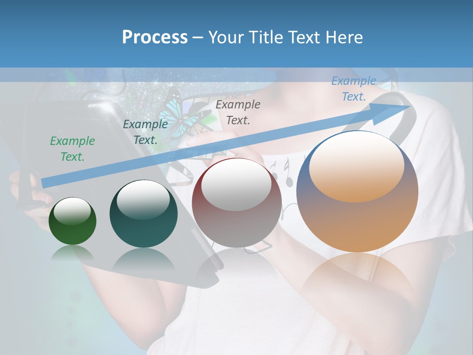 Music Advertisement Woman PowerPoint Template