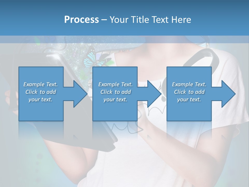 Music Advertisement Woman PowerPoint Template