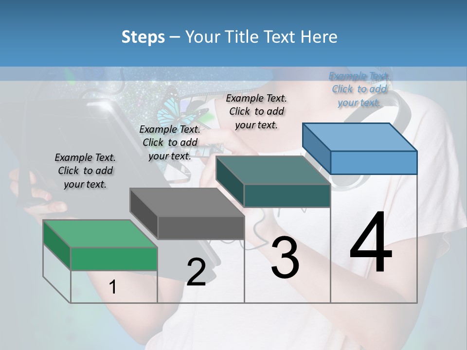 Music Advertisement Woman PowerPoint Template