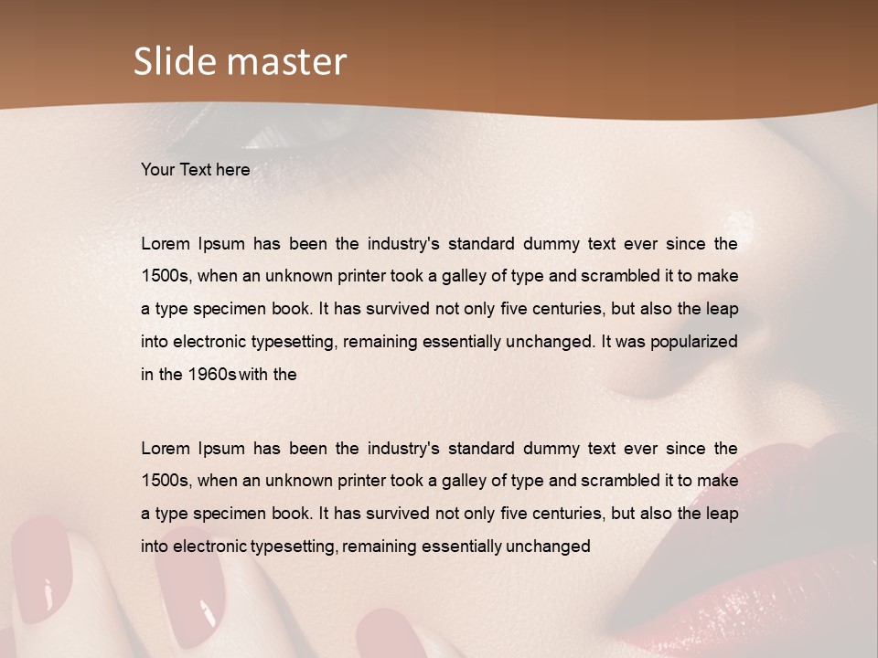 Luxury Women Elegance PowerPoint Template