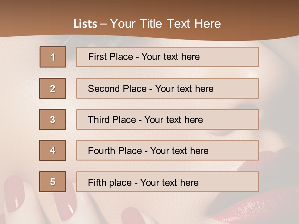 Luxury Women Elegance PowerPoint Template
