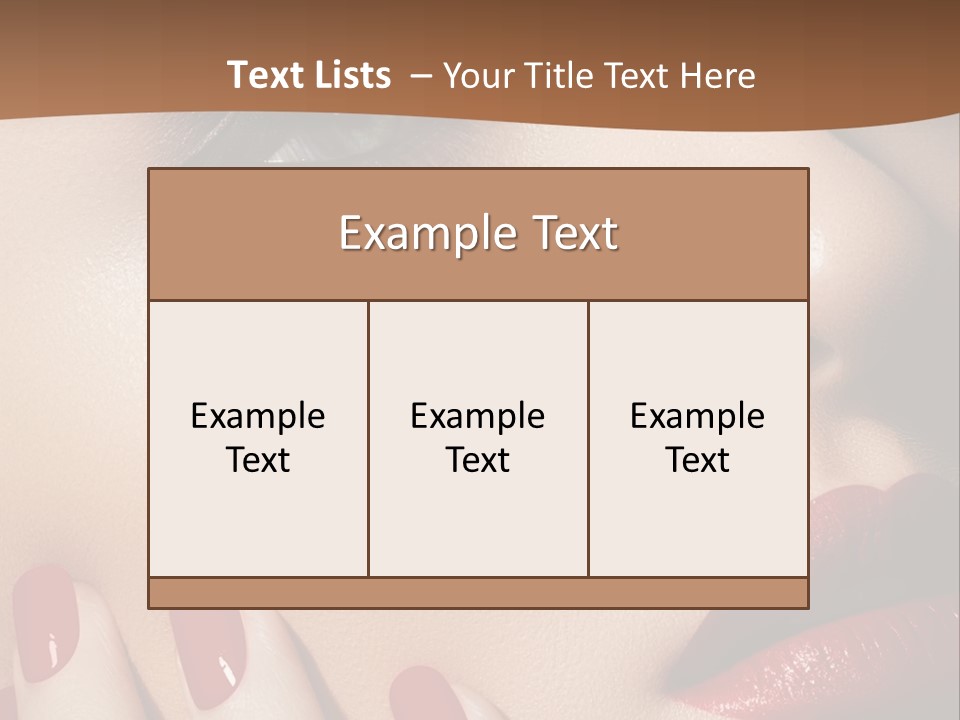 Luxury Women Elegance PowerPoint Template