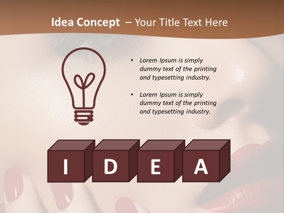 Luxury Women Elegance PowerPoint Template