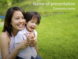 Embracing Unity Child PowerPoint Template