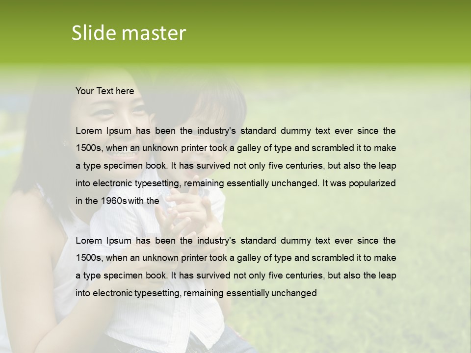 Embracing Unity Child PowerPoint Template