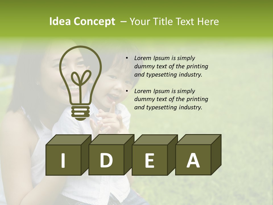 Embracing Unity Child PowerPoint Template