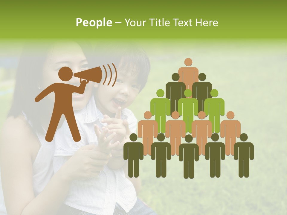 Embracing Unity Child PowerPoint Template