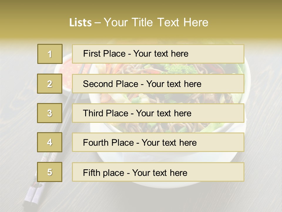 Diet Close Noodles PowerPoint Template