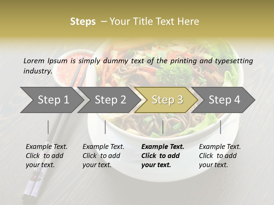 Diet Close Noodles PowerPoint Template