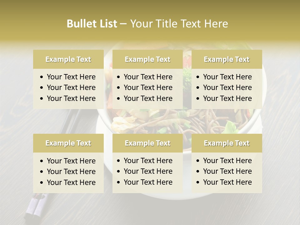 Diet Close Noodles PowerPoint Template