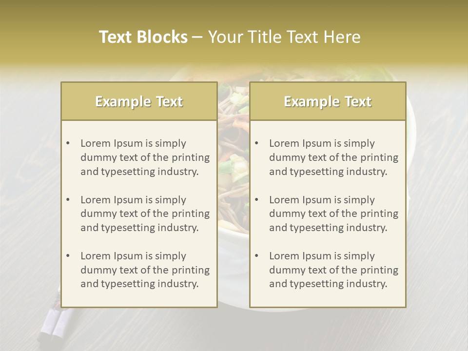 Diet Close Noodles PowerPoint Template