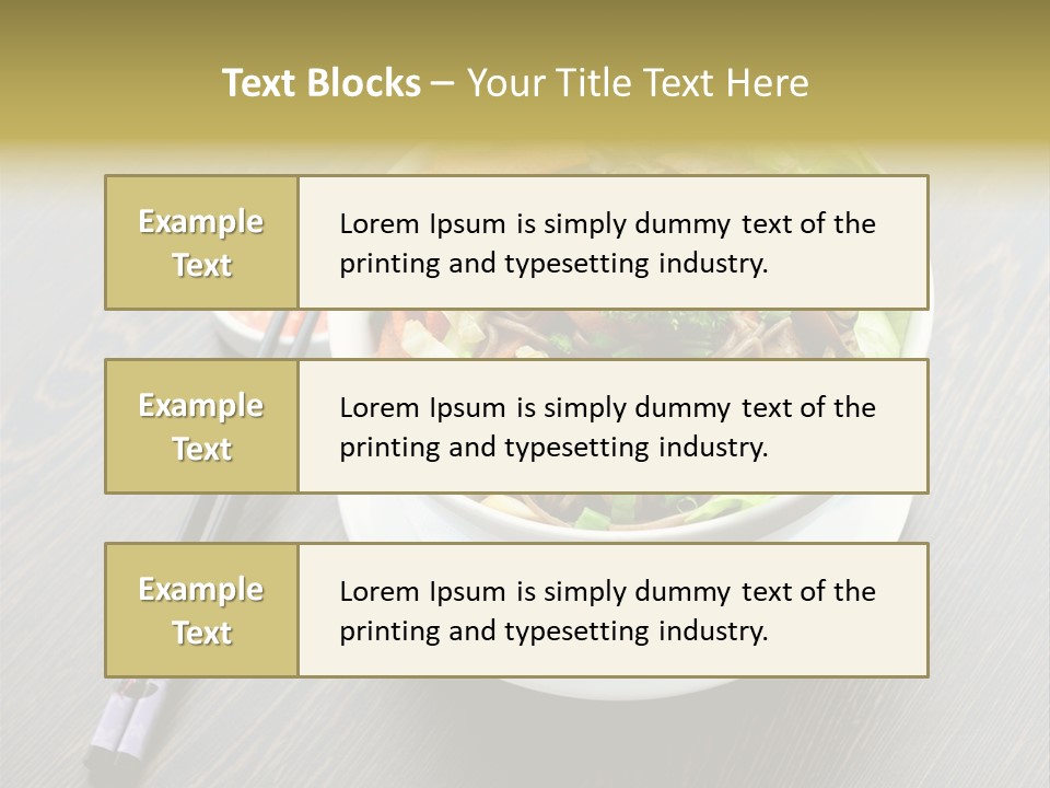 Diet Close Noodles PowerPoint Template