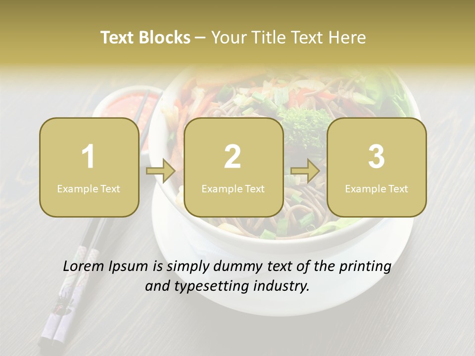Diet Close Noodles PowerPoint Template