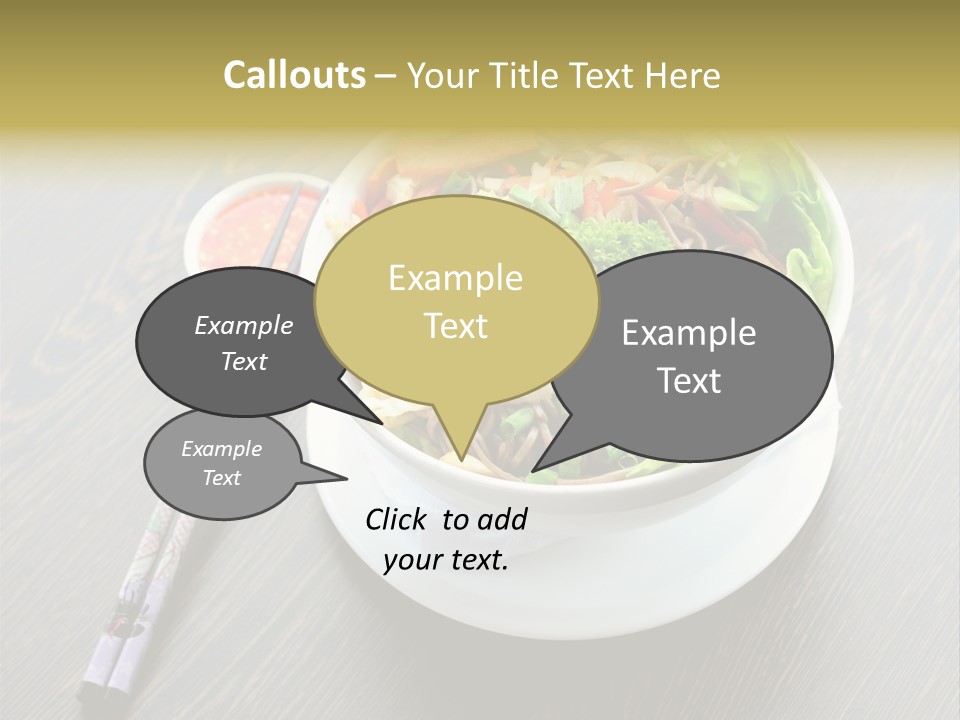 Diet Close Noodles PowerPoint Template