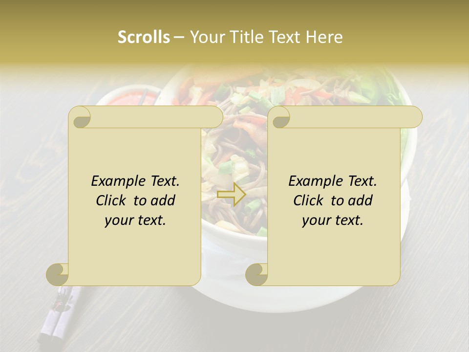 Diet Close Noodles PowerPoint Template