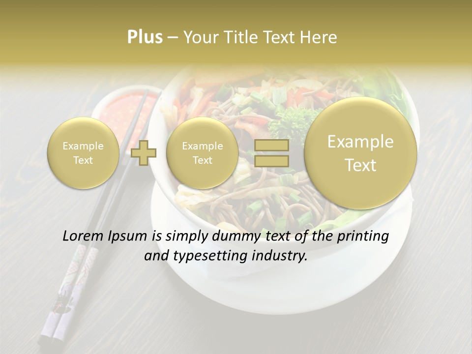 Diet Close Noodles PowerPoint Template