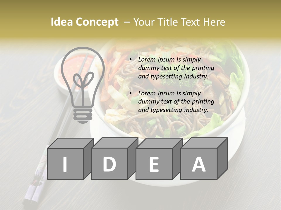 Diet Close Noodles PowerPoint Template