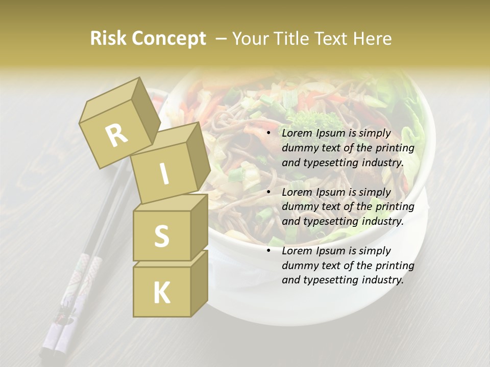 Diet Close Noodles PowerPoint Template