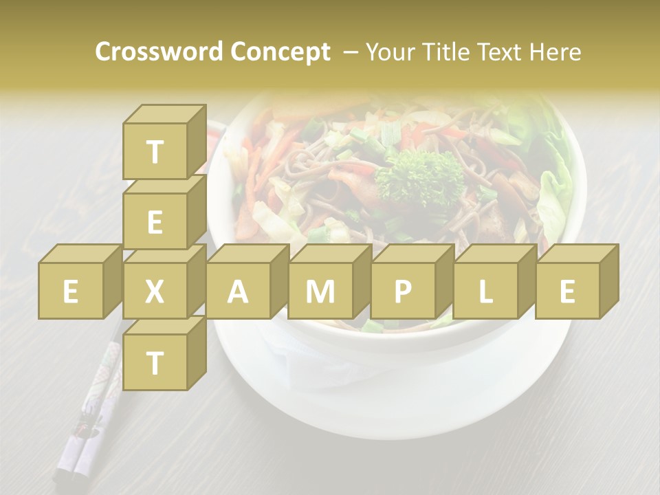 Diet Close Noodles PowerPoint Template