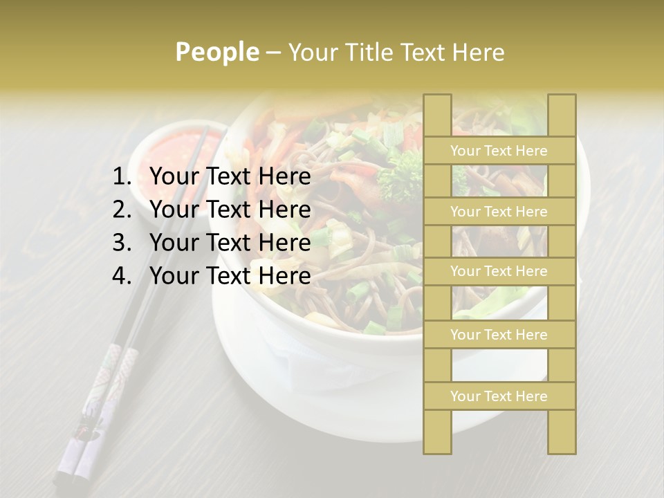 Diet Close Noodles PowerPoint Template