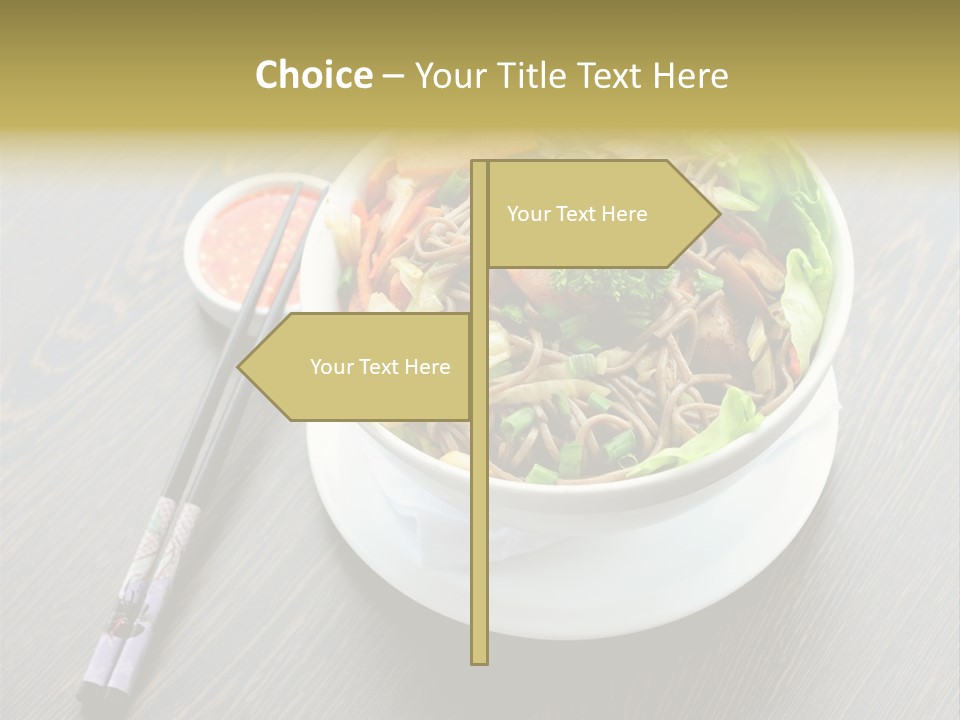 Diet Close Noodles PowerPoint Template