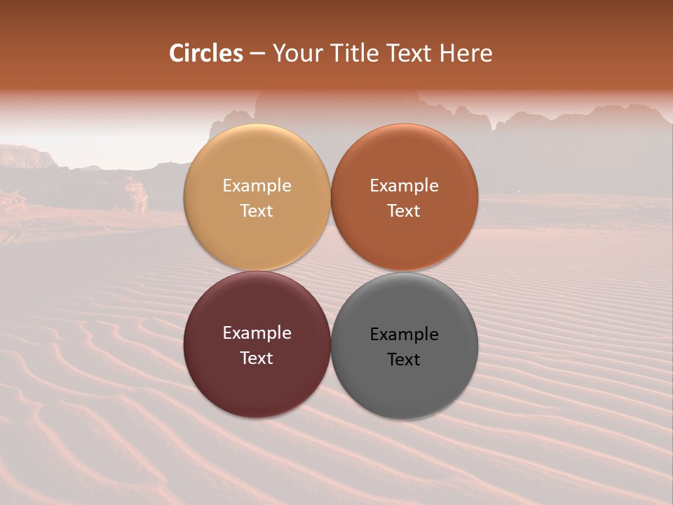 Sand Travel Canyon PowerPoint Template
