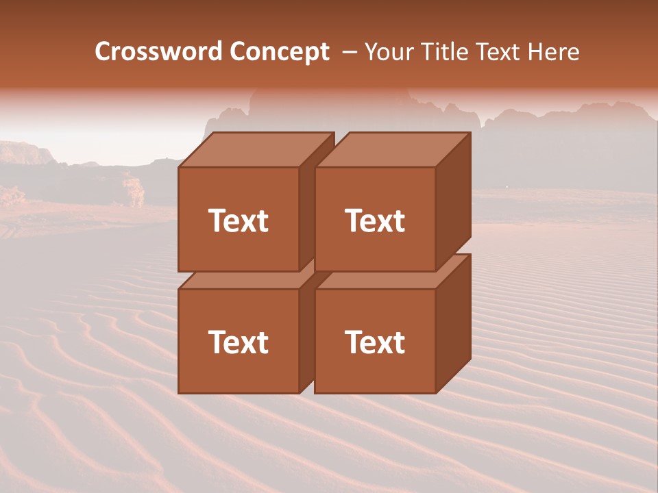 Sand Travel Canyon PowerPoint Template