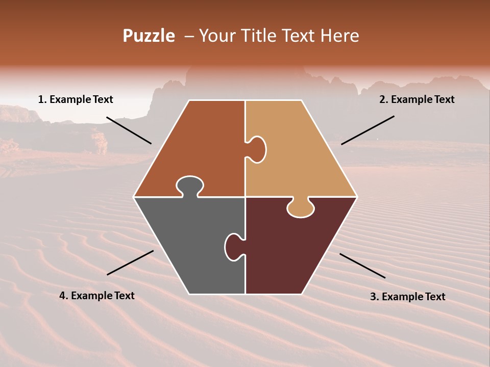 Sand Travel Canyon PowerPoint Template