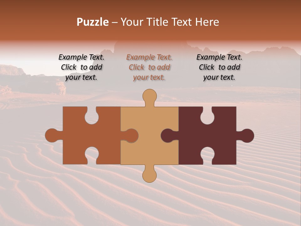 Sand Travel Canyon PowerPoint Template