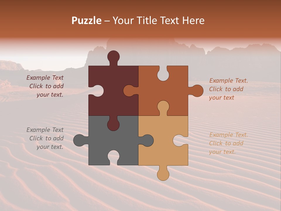 Sand Travel Canyon PowerPoint Template