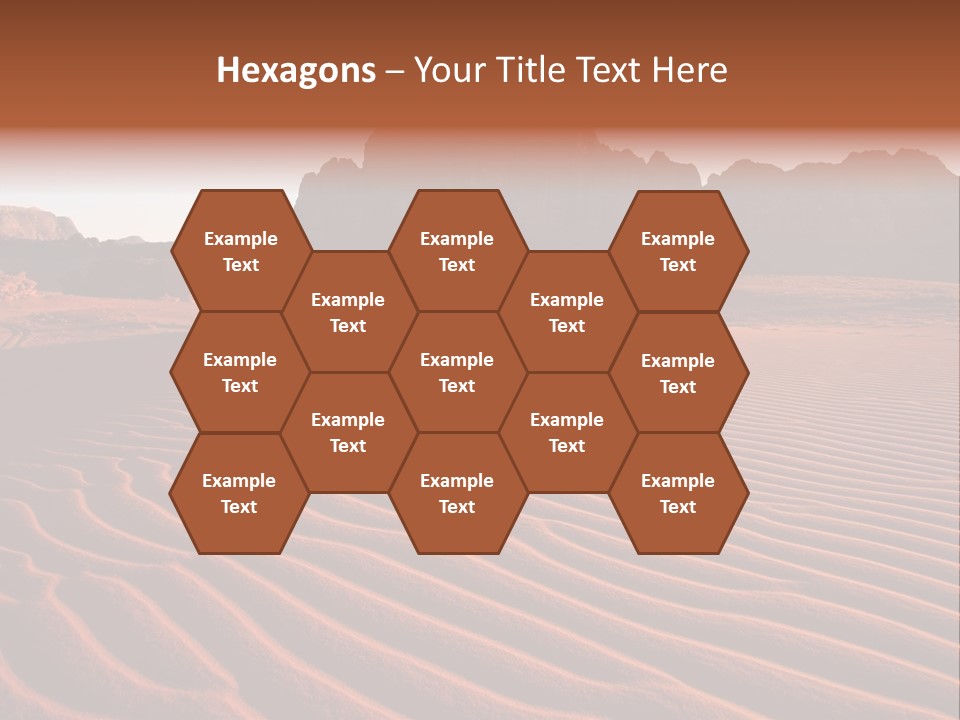 Sand Travel Canyon PowerPoint Template