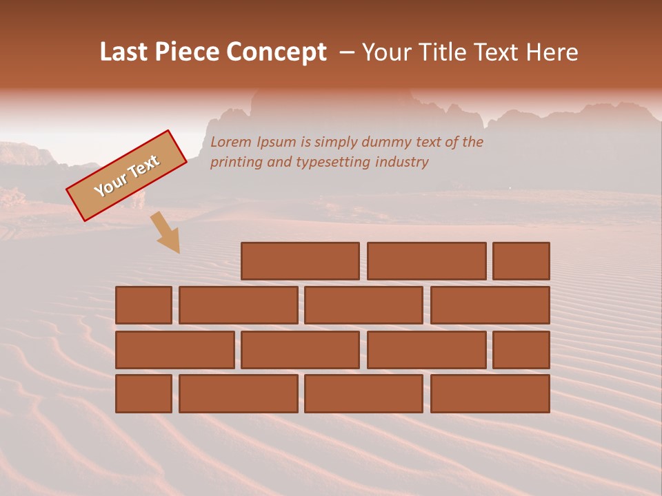 Sand Travel Canyon PowerPoint Template