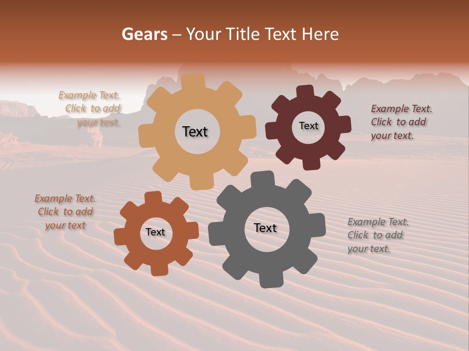 Sand Travel Canyon PowerPoint Template