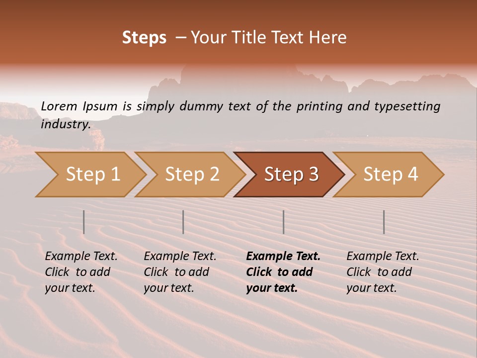Sand Travel Canyon PowerPoint Template