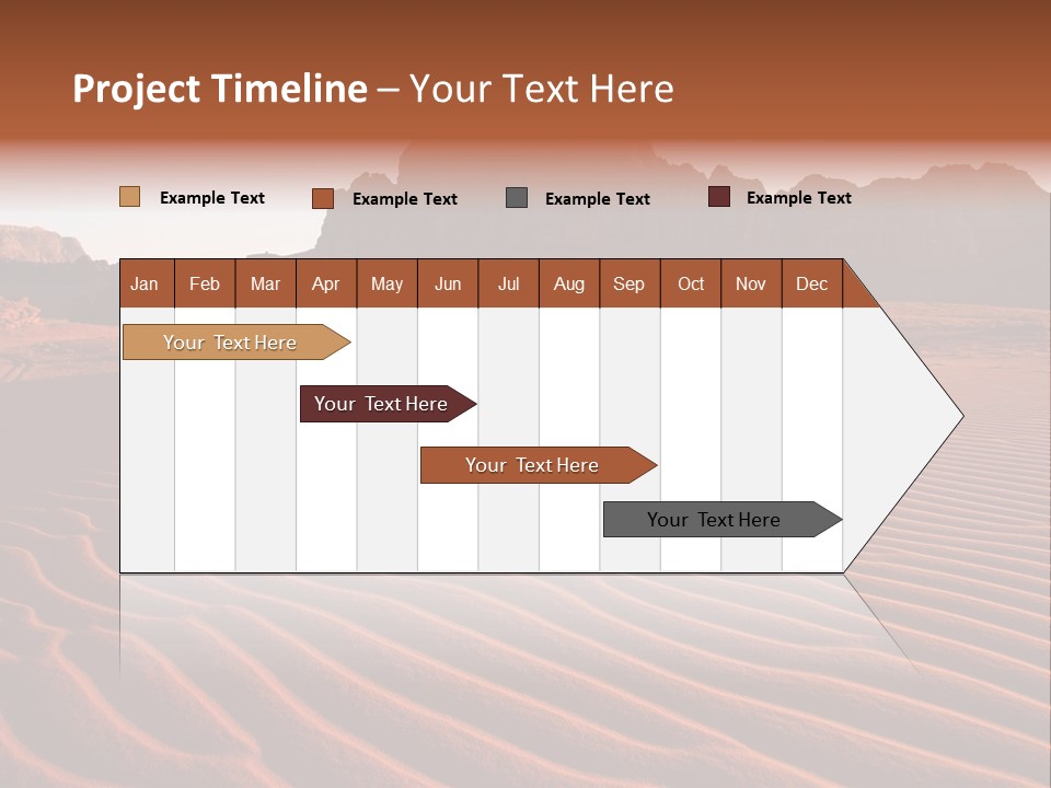 Sand Travel Canyon PowerPoint Template