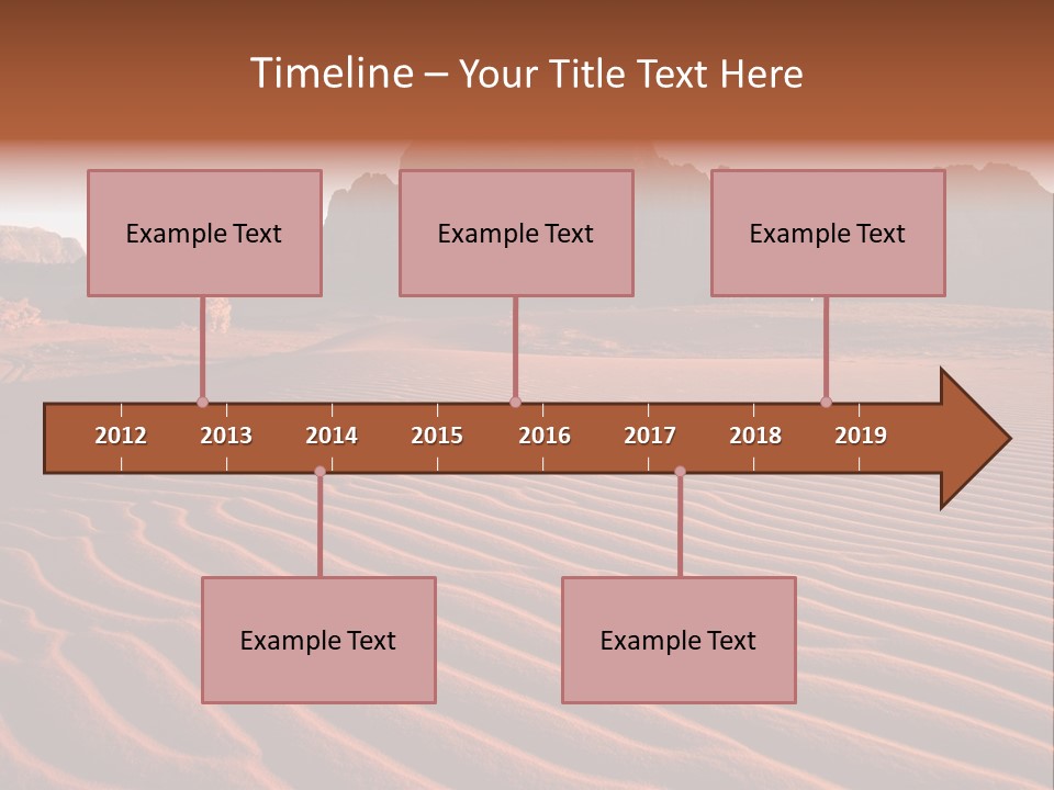 Sand Travel Canyon PowerPoint Template
