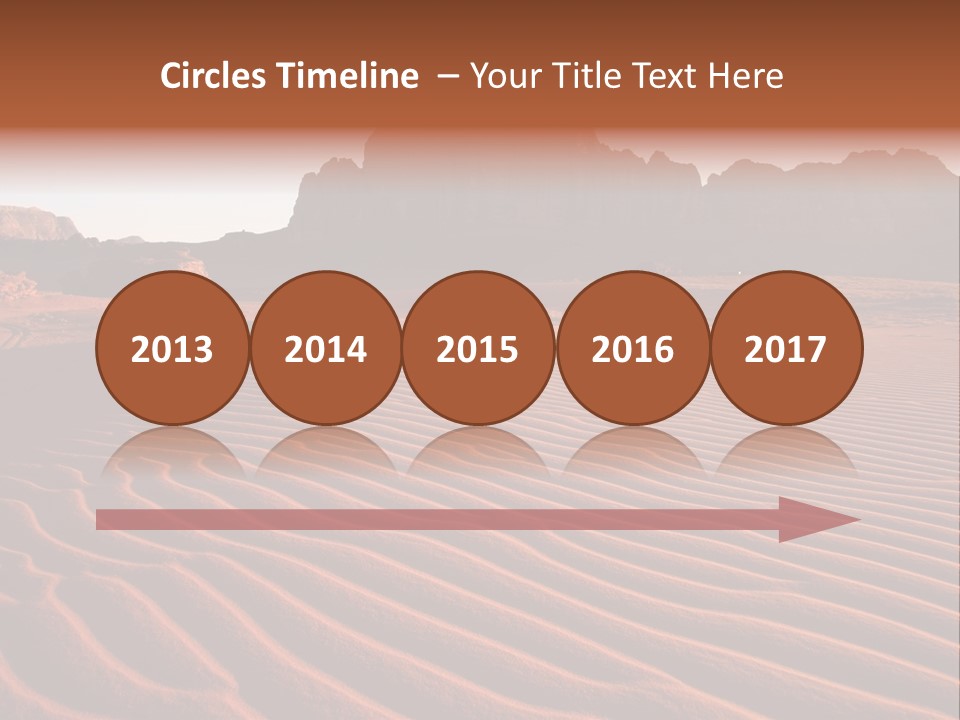 Sand Travel Canyon PowerPoint Template