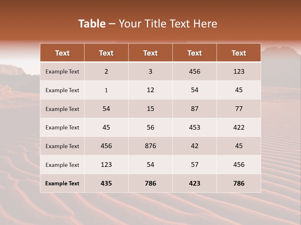 Sand Travel Canyon PowerPoint Template