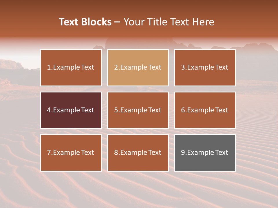 Sand Travel Canyon PowerPoint Template