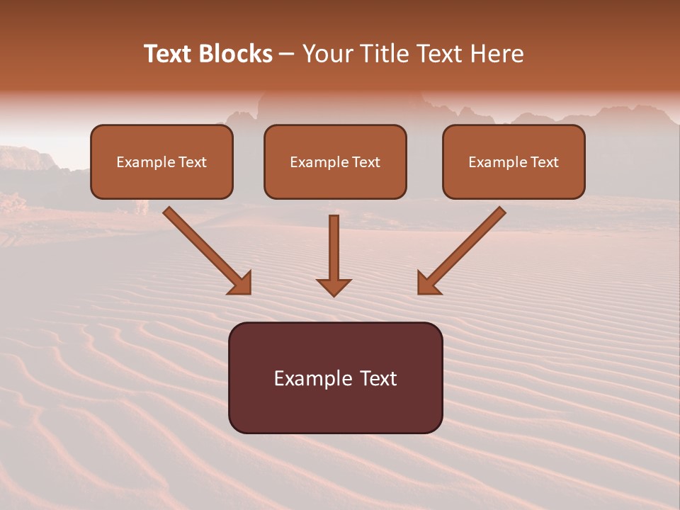 Sand Travel Canyon PowerPoint Template